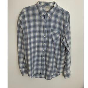 Billy Reid Wool/Cotton Blend Button‎ Down xl